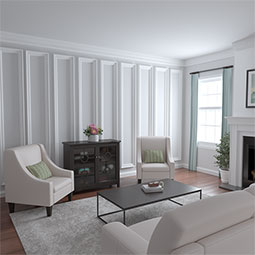 Ekena Millwork - PML03X02LO - Endurathane Lorenzo Panel Moulding, 3"H x 1 7/8"P x 96"L, Factory Primed