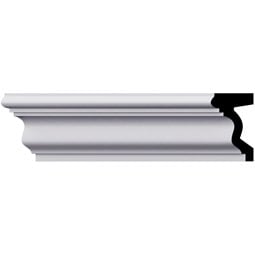Ekena Millwork - PML03X02LO - Endurathane Lorenzo Panel Moulding, 3"H x 1 7/8"P x 96"L, Factory Primed