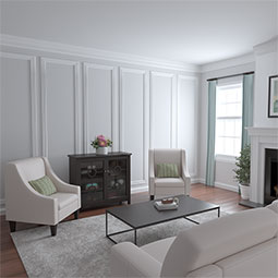 Ekena Millwork - PML03X01AD - Endurathane Alden Panel Moulding, 3"H x 1/2"P x 96"L, Factory Primed