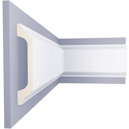 Ekena Millwork - PML08X02XA - Endurathane Xander Panel Moulding, 8 1/8"H x 1 5/8"P x 96"L, Factory Primed