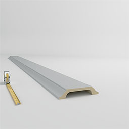 Ekena Millwork - PML08X02XA - Endurathane Xander Panel Moulding, 8 1/8"H x 1 5/8"P x 96"L, Factory Primed