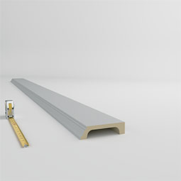 Ekena Millwork - PML06X02OL - Endurathane Olive Panel Moulding, 6 1/4"H x 1 5/8"P x 96"L, Factory Primed