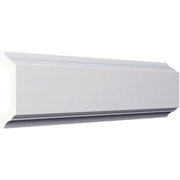 Ekena Millwork - PML05X02SA - Endurathane Saul Panel Moulding, 4 1/2"H x 1 5/8"P x 96"L, Factory Primed