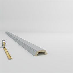 Ekena Millwork - PML05X02SA - Endurathane Saul Panel Moulding, 4 1/2"H x 1 5/8"P x 96"L, Factory Primed