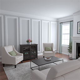 Ekena Millwork - PML05X02SA - Endurathane Saul Panel Moulding, 4 1/2"H x 1 5/8"P x 96"L, Factory Primed