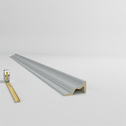 Ekena Millwork - PML05X02PA - Endurathane Paula Panel Moulding, 4 1/2"H x 2 3/8"P x 96"L, Factory Primed