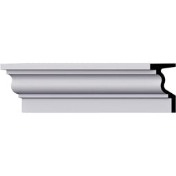 Ekena Millwork - PML05X02PA - Endurathane Paula Panel Moulding, 4 1/2"H x 2 3/8"P x 96"L, Factory Primed