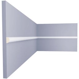 Ekena Millwork - PML01X01CO - Endurathane Courtney Panel Moulding, 1 3/8"H x 3/4"P x 96"L, Factory Primed