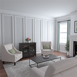 Ekena Millwork - PML03X01KA - Endurathane Katelyn Panel Moulding, 3 1/8"H x 3/4"P x 96"L, Factory Primed