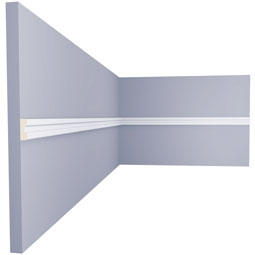 Ekena Millwork - PML02X01MS - Endurathane Maisey Panel Moulding, 1 1/2"H x 1/2"P x 96"L, Factory Primed