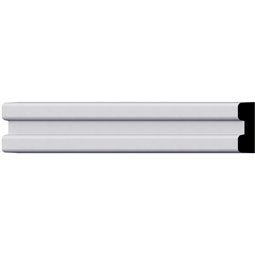 Ekena Millwork - PML02X01MS - Endurathane Maisey Panel Moulding, 1 1/2"H x 1/2"P x 96"L, Factory Primed