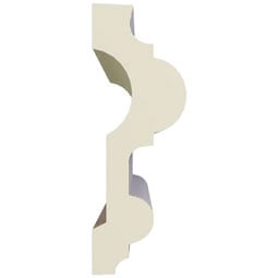 Ekena Millwork - PML03X01KO - Endurathane Kora Panel Moulding, 2 7/8"H x 1"P x 96"L, Factory Primed