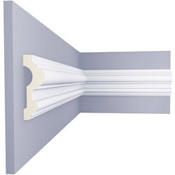 Ekena Millwork - PML03X01KO - Endurathane Kora Panel Moulding, 2 7/8"H x 1"P x 96"L, Factory Primed