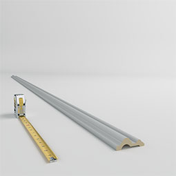 Ekena Millwork - PML03X01KO - Endurathane Kora Panel Moulding, 2 7/8"H x 1"P x 96"L, Factory Primed