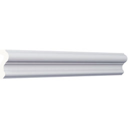 Ekena Millwork - PML01X01LU-2 - Endurathane Luca Panel Moulding, 1 5/8"H x 3/4"P x 96"L, Factory Primed