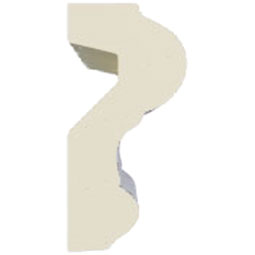 Ekena Millwork - PML01X01LU-2 - Endurathane Luca Panel Moulding, 1 5/8"H x 3/4"P x 96"L, Factory Primed