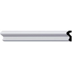 Ekena Millwork - PML01X01LU-2 - Endurathane Luca Panel Moulding, 1 5/8"H x 3/4"P x 96"L, Factory Primed