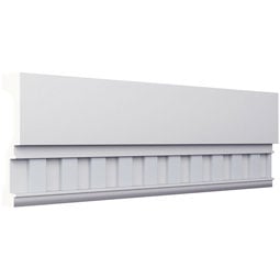 Ekena Millwork - PML05X01AL - Endurathane Alfie Panel Moulding, 5 1/8"H x 1 1/8"P x 94 1/2"L, Factory Primed