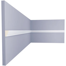 Ekena Millwork - PML02X01PR - Endurathane Pearl Panel Moulding, 1 5/8"H x 1"P x 94 1/2"L, Factory Primed
