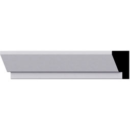 Ekena Millwork - PML02X01PR - Endurathane Pearl Panel Moulding, 1 5/8"H x 1"P x 94 1/2"L, Factory Primed