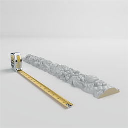Ekena Millwork - PML02X04DI - Endurathane Diego Panel Moulding, 1 1/2"H x 3 1/2"P x 23 5/8"L, Factory Primed