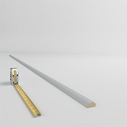 Ekena Millwork - PML01X01KI - Endurathane Kingston Panel Moulding, 1 1/8"H x 5/8"P x 94 1/2"L, Factory Primed