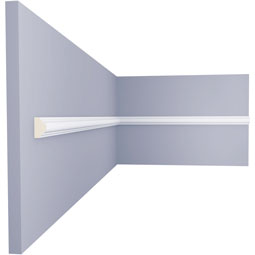 Ekena Millwork - PML01X01FI - Endurathane Finn Panel Moulding, 5/8"H x 3/8"P x 94 1/2"L, Factory Primed