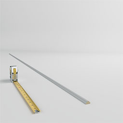 Ekena Millwork - PML01X01FI - Endurathane Finn Panel Moulding, 5/8"H x 3/8"P x 94 1/2"L, Factory Primed