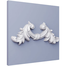 Ekena Millwork - PML05X05EZ - Endurathane Finn Panel Moulding Corner, 6 1/8"W x 5 1/8"H x 3/4"P (matches moulding PML01X01FI), Factory Primed
