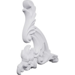 Ekena Millwork - PML05X06MA-L - Endurathane Maggie Panel Moulding Corner, 5 1/8"W x 5 1/2"H x 5/8"P, Left (matches moulding PML01X01FI), Factory Primed