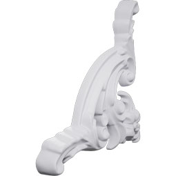Ekena Millwork - PML05X06MA-R - Endurathane Maggie Panel Moulding Corner, 5 1/8"W x 5 1/2"H x 5/8"P, Right (matches moulding PML01X01FI), Factory Primed