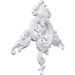 Ekena Millwork - PML11X11ML - Endurathane Maggie Panel Moulding Corner, 7 1/8"W x 5 1/2"H Left (matches moulding PML01X01FI), Factory Primed