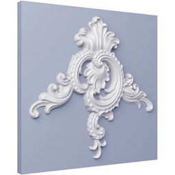 Ekena Millwork - PML11X11ML - Endurathane Maggie Panel Moulding Corner, 7 1/8"W x 5 1/2"H Left (matches moulding PML01X01FI), Factory Primed