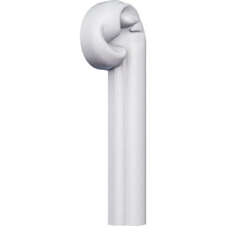 Ekena Millwork - PML03X01FI-R - Endurathane Finn Panel Moulding Corner, 4 3/8"W x 1 1/8"H x 1/2"P, Right (matches moulding PML01X01FI), Factory Primed