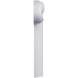 Ekena Millwork - PML03X01FI-R - Endurathane Finn Panel Moulding Corner, 4 3/8"W x 1 1/8"H x 1/2"P, Right (matches moulding PML01X01FI), Factory Primed