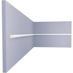 Ekena Millwork - PML01X01MA - Endurathane Maeve Panel Moulding, 3/8"H x 3/8"P x 94 1/2"L, Factory Primed