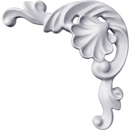 Ekena Millwork - PML04X04MA-R - Endurathane Maeve Panel Moulding Corner, 4 7/8"W x 3 7/8"H x 5/8"P, Right (matches moulding PML01X01MA), Factory Primed