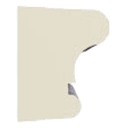 Ekena Millwork - PML01X01EL - Endurathane Eliana Panel Moulding, 5/8"H x 1/2"P x 96"L, Factory Primed