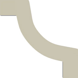 Ekena Millwork - PML03X03EL - Endurathane Eliana Panel Moulding Corner, 4 1/8"W x 3 1/8"H x 1/2"P (matches moulding PML03X03EL), Factory Primed