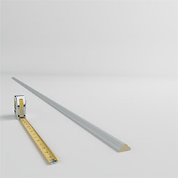 Ekena Millwork - PML01X01AM - Endurathane Amara Panel Moulding, 1 1/8"H x 5/8"P x 94 1/2"L, Factory Primed