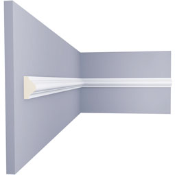 Ekena Millwork - PML01X01JA - Endurathane Jaden Panel Moulding, 1"H x 5/8"P x 94 1/2"L, Factory Primed