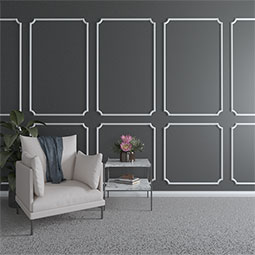 Ekena Millwork - PML01X01JA - Endurathane Jaden Panel Moulding, 1"H x 5/8"P x 94 1/2"L, Factory Primed