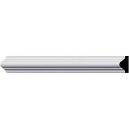 Ekena Millwork - PML01X01JA - Endurathane Jaden Panel Moulding, 1"H x 5/8"P x 94 1/2"L, Factory Primed