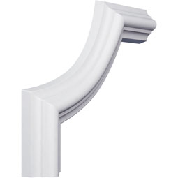 Ekena Millwork - PML04X04JA - Endurathane Jaden Panel Moulding Corner, 5 3/8"W x 4 3/8"H x 5/8"P (matches moulding PML01X01JA), Factory Primed