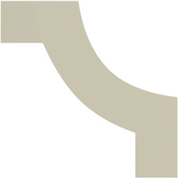 Ekena Millwork - PML04X04JA - Endurathane Jaden Panel Moulding Corner, 5 3/8"W x 4 3/8"H x 5/8"P (matches moulding PML01X01JA), Factory Primed