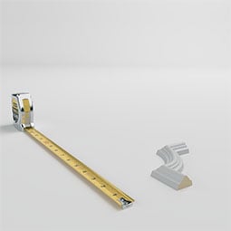 Ekena Millwork - PML04X04JA - Endurathane Jaden Panel Moulding Corner, 5 3/8"W x 4 3/8"H x 5/8"P (matches moulding PML01X01JA), Factory Primed