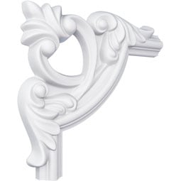 Ekena Millwork - PML07X07JA - Endurathane Jaden Panel Moulding Corner, 7 7/8"W x 6 7/8"H x 7/8"P (matches moulding PML01X01JA), Factory Primed