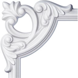Ekena Millwork - PML07X07JA - Endurathane Jaden Panel Moulding Corner, 7 7/8"W x 6 7/8"H x 7/8"P (matches moulding PML01X01JA), Factory Primed