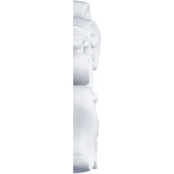 Ekena Millwork - PML05X05JA - Endurathane Jaden Panel Moulding Corner, 6 1/8"W x 5 1/8"H x 3/4"P (matches moulding PML01X01JA), Factory Primed