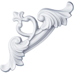 Ekena Millwork - PML05X05JA - Endurathane Jaden Panel Moulding Corner, 6 1/8"W x 5 1/8"H x 3/4"P (matches moulding PML01X01JA), Factory Primed